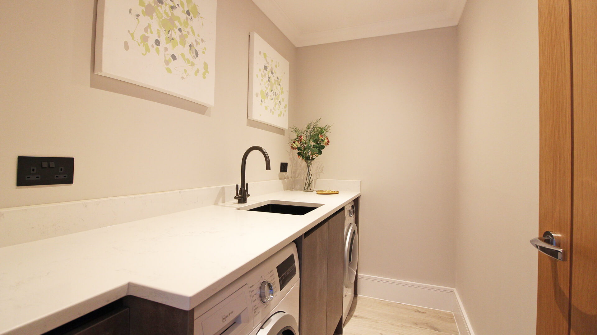 Utility room with sink and appliances at Plot 10 Weavers park.