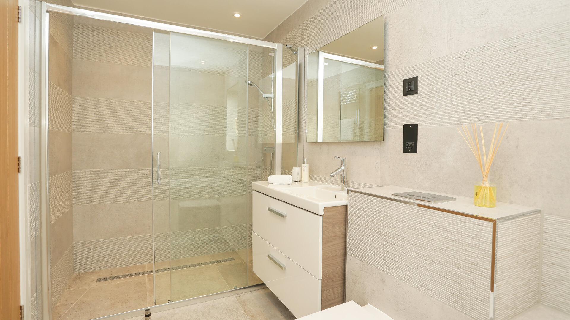 Ensuite with walk in shower at Plot 11 Weavers park.