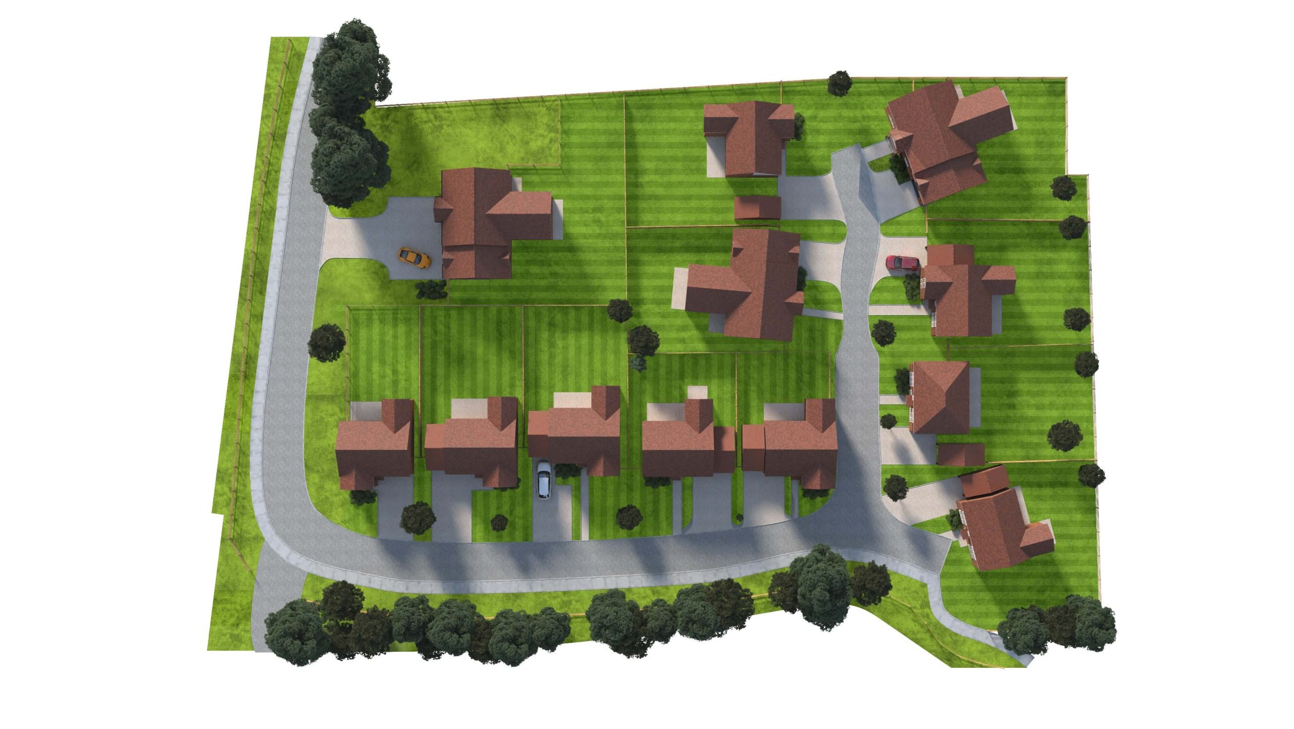 Langton Gardens Aerial View Plan