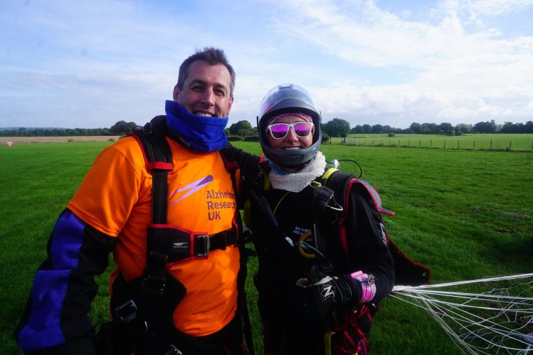 Clarendon skydive for Alzheimer's Research UK