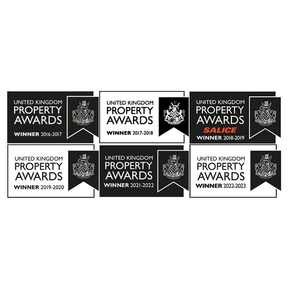 UK Property Awards 6 winner badges