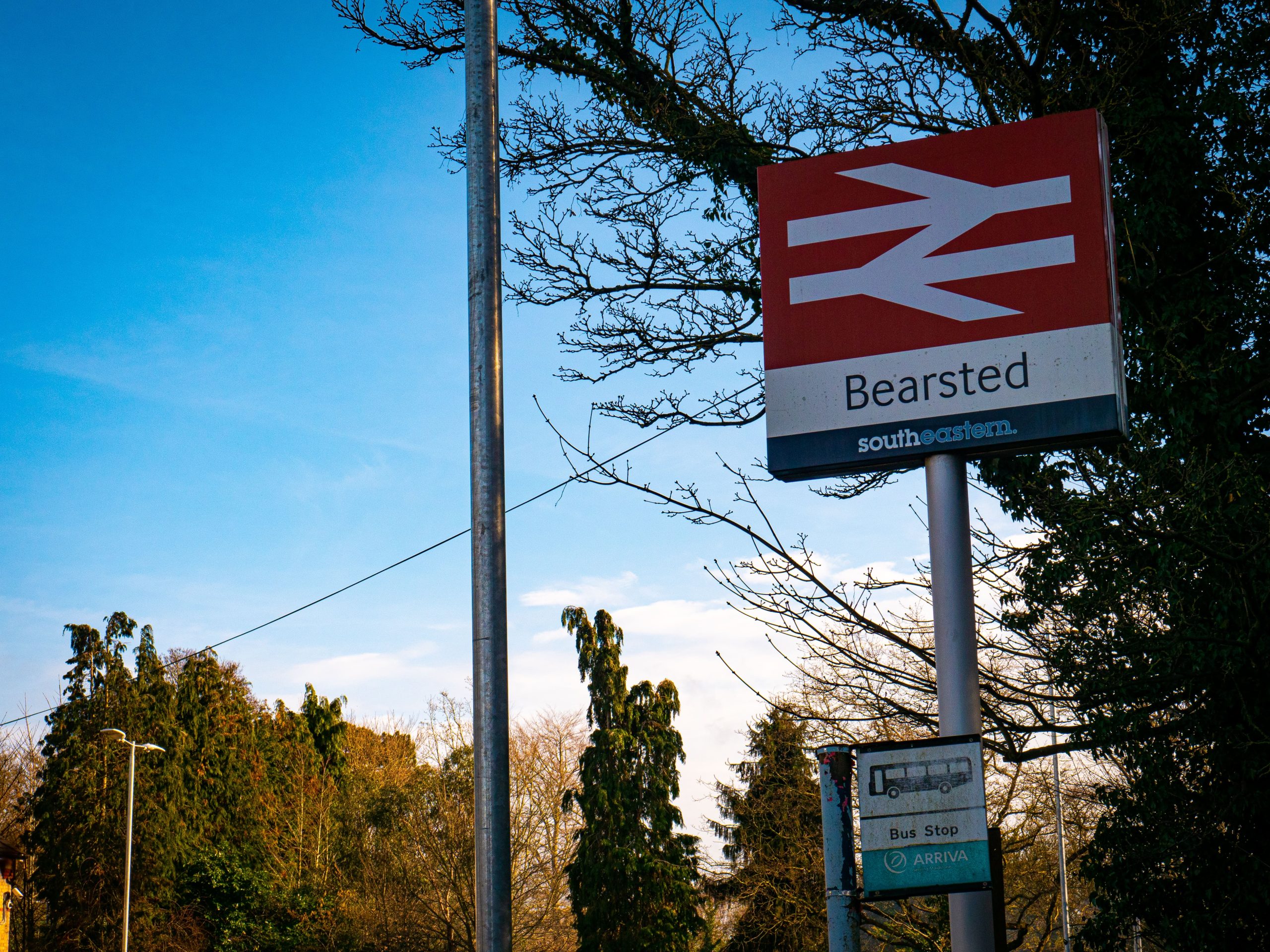 Bearsted Train Station Sign