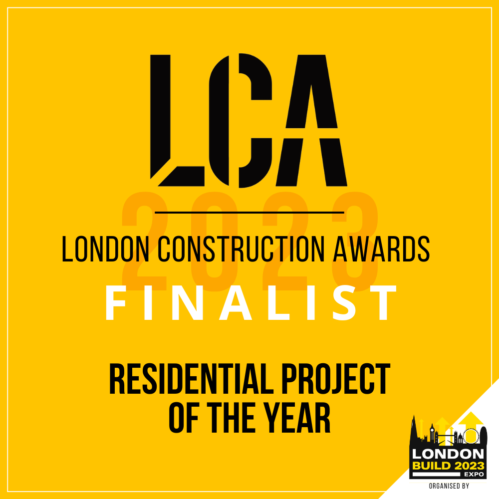 London Construction Awards finalist badge
