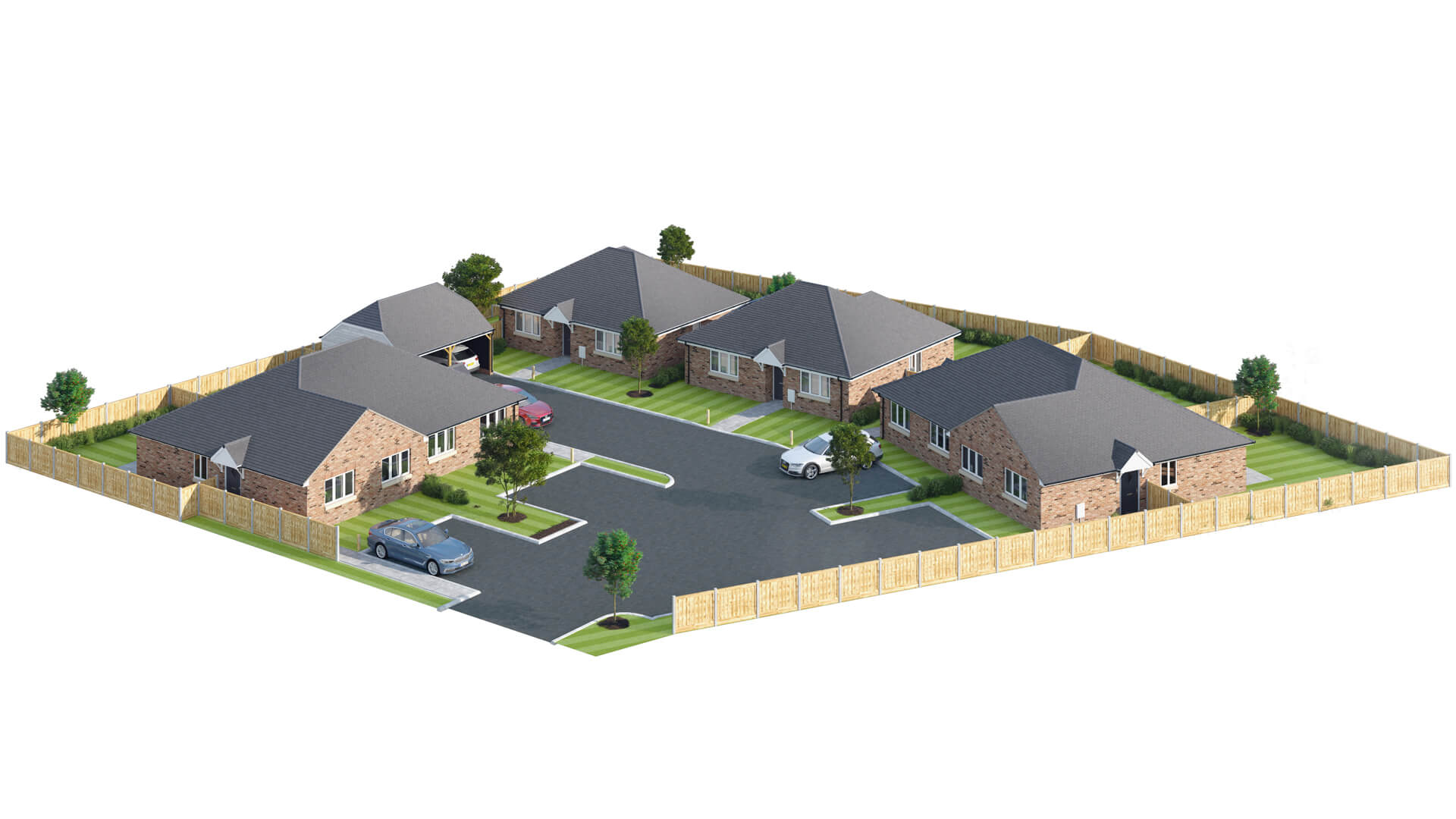 CGI of Churchfields phase 2 site plan.