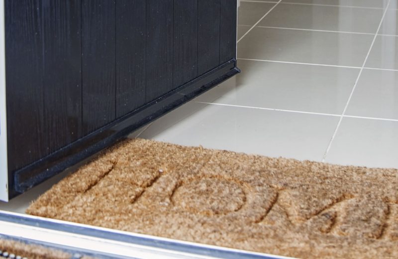 Welcome door mat to your new home.