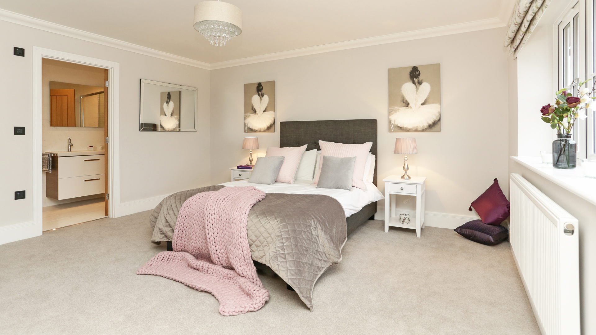 Bedroom at our weavers park development with ensuite.