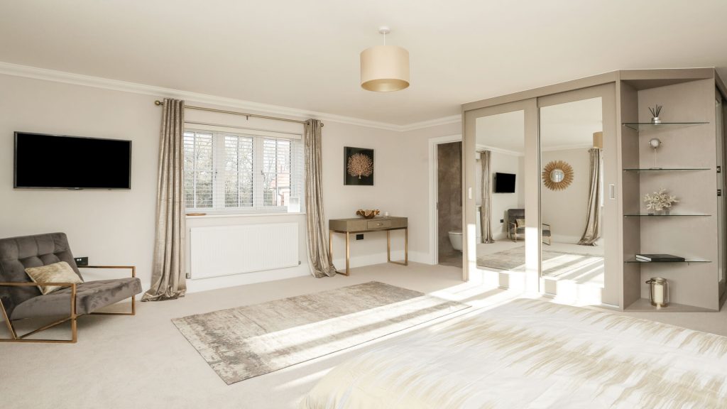 Large master bedroom in plot 11 weavers park.
