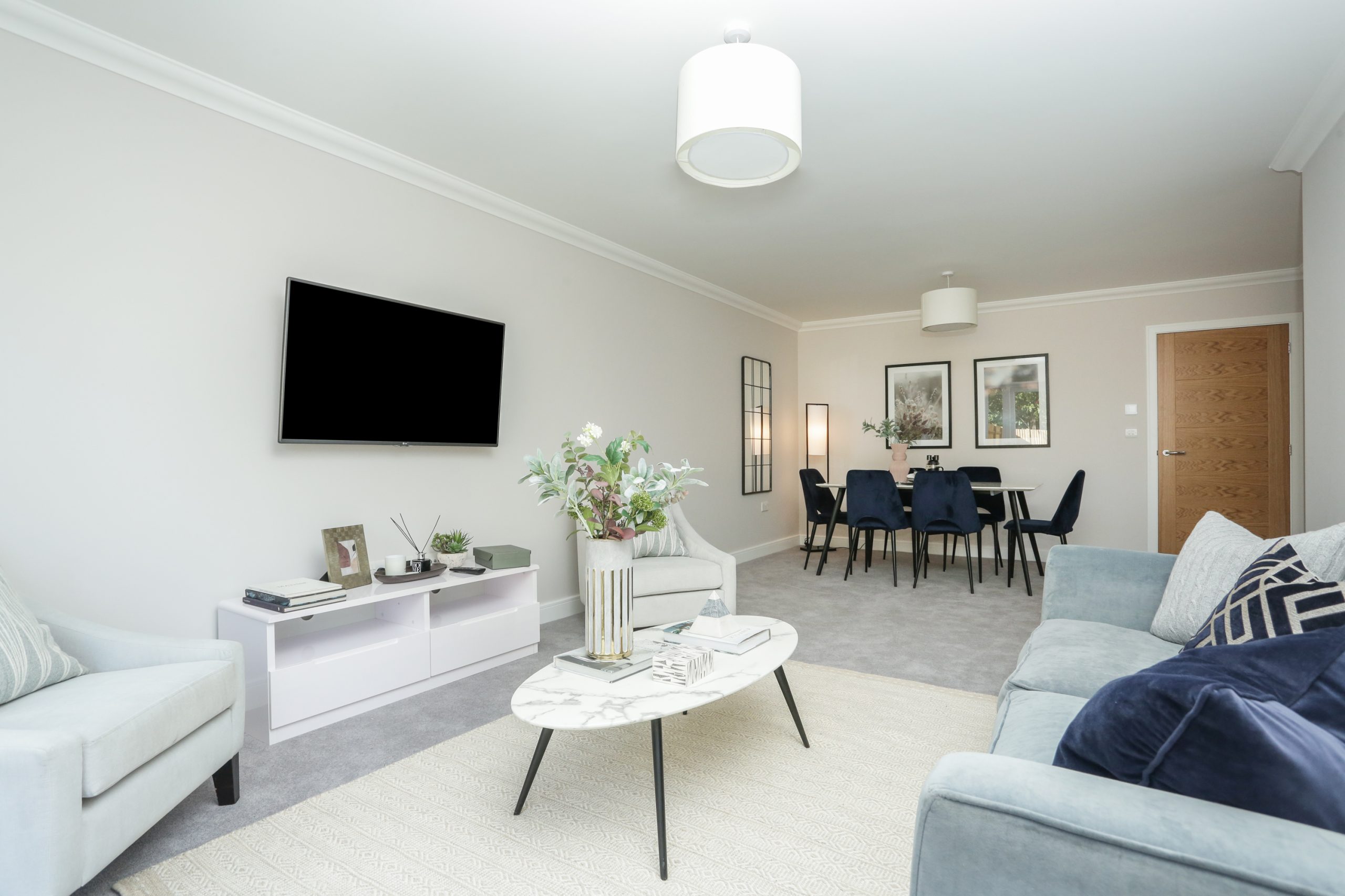 open plan living room and dining area at Mulberry Place Phase 2