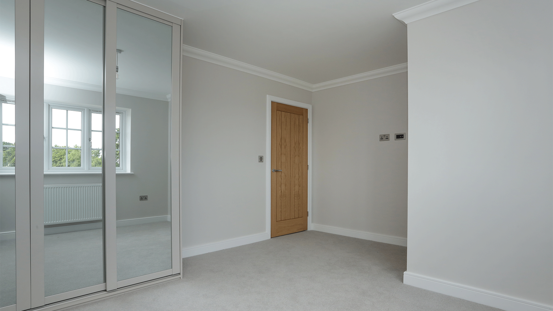 Miller's Meadow Plot 15 Master Bedroom with fitted wardrobes